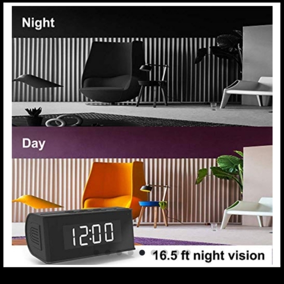 NWB- Hidden Camera Alarm Clock Security Cam (New in Box) (Same day ship) - Picture 4 of 5